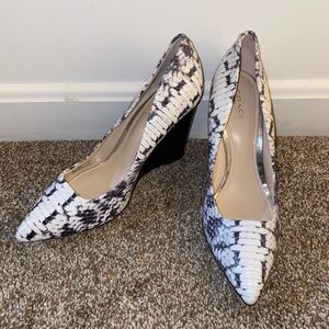 Coach Wedge Croc Print Shoes